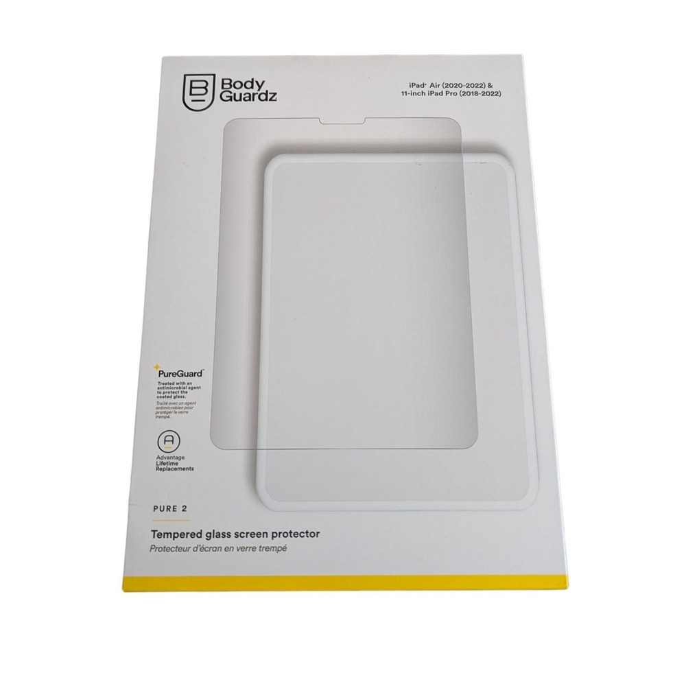 Mm6N BodyGuardz Pure 2 Screen Protector iPad Air 2020-22 & 11" iPad Pro 2018-22